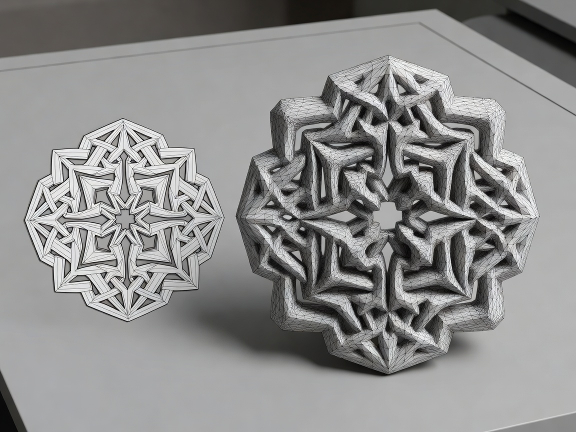 Kaedim 2D image to 3D mesh model transformation